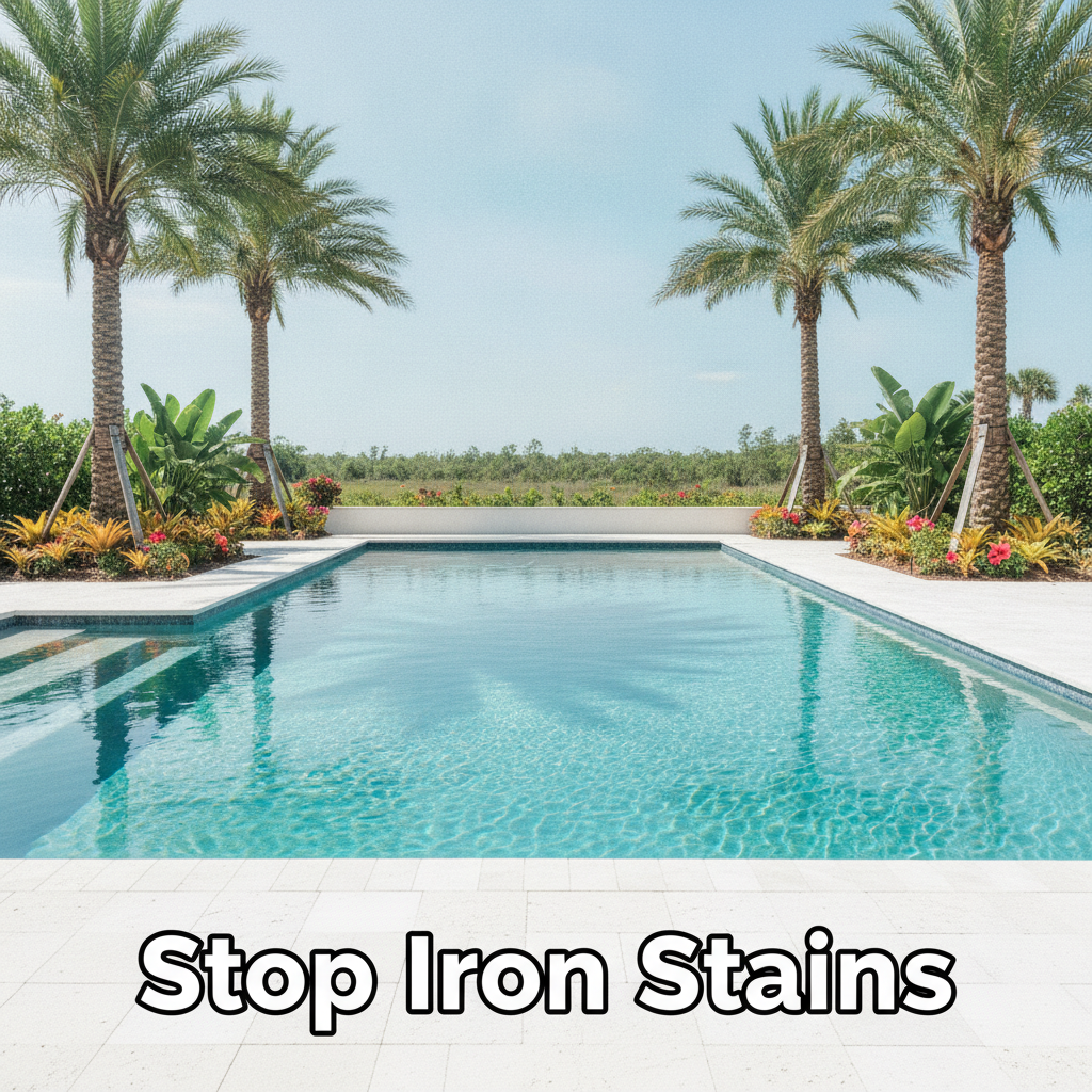 Pool Well Water Staining Myakka City FL Iron Removal